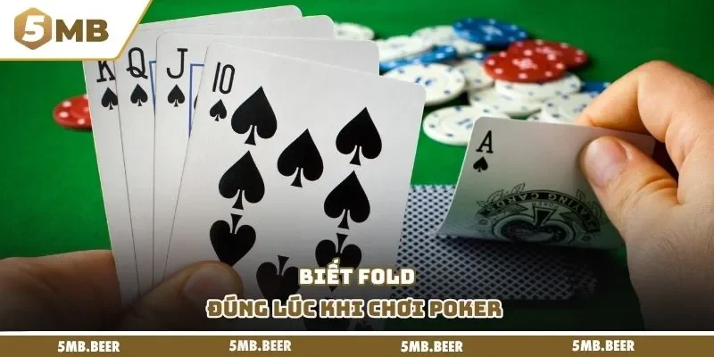 Biết fold đúng lúc khi chơi Poker