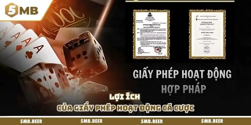 Lợi ích của giấy phép hoạt động cá cược