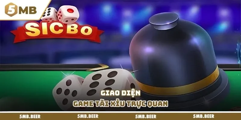 Giao diện game tài xỉu trực quan